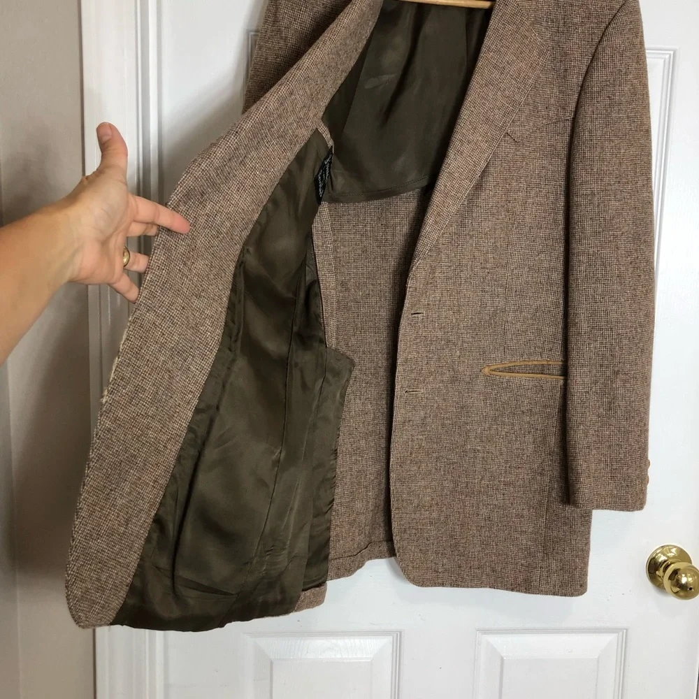FIORAVANTI Design For Brookfield 90s Wool‎ Sports Coat Tweed Blazer Jacket 40R